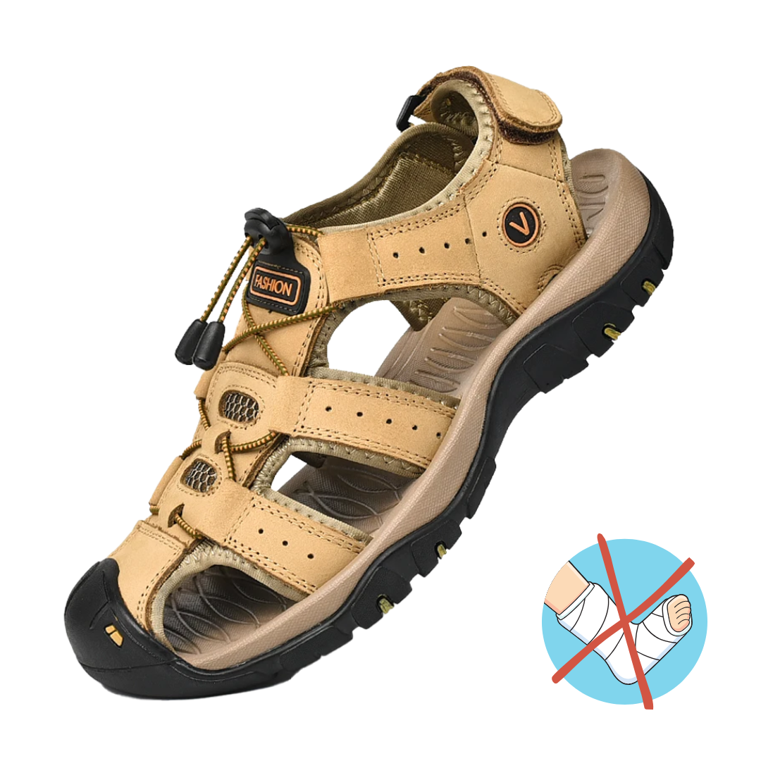 Jaden | Leather Men Casual Orthopedic Sandals