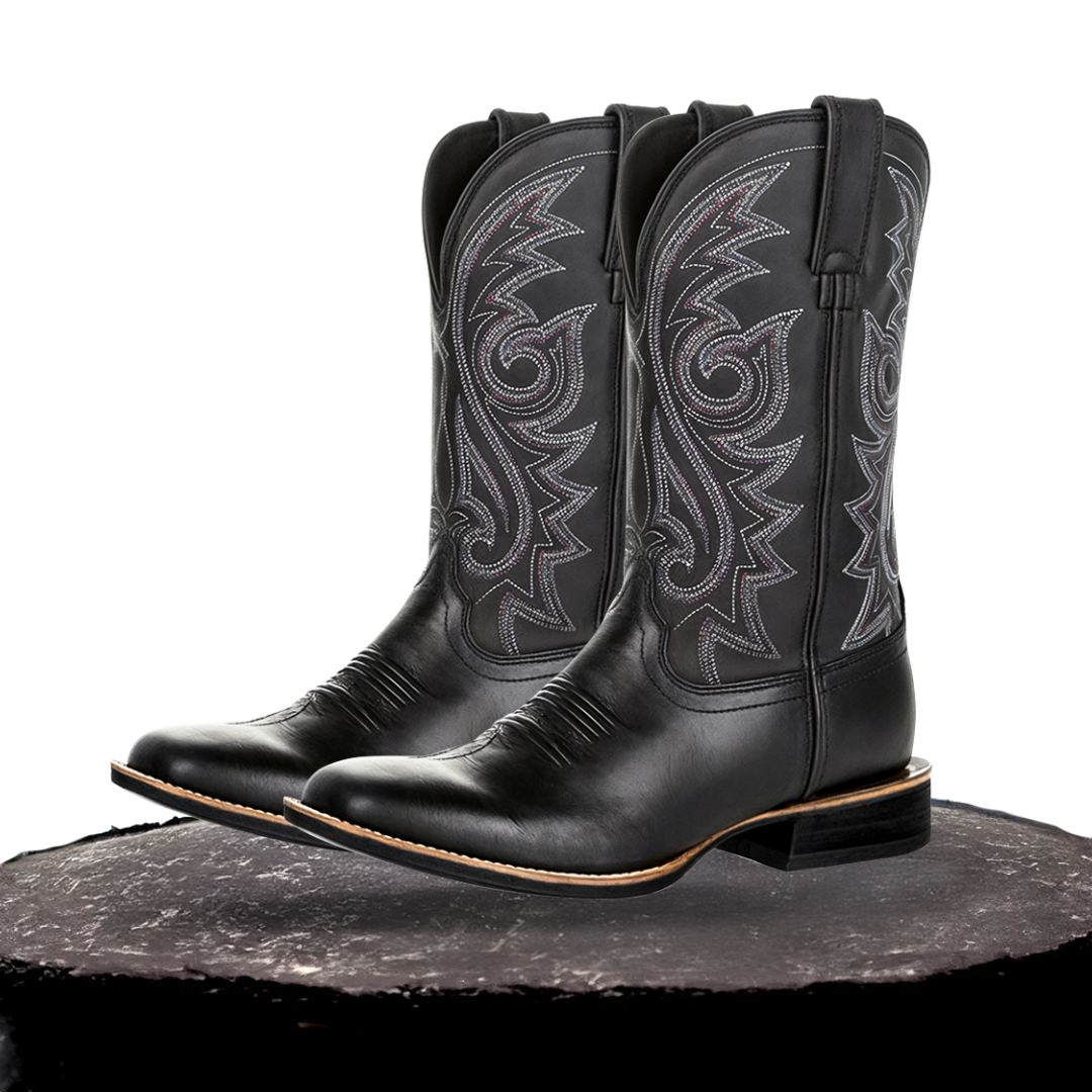 Kian | Rustic Embroidery Midcalf Boots