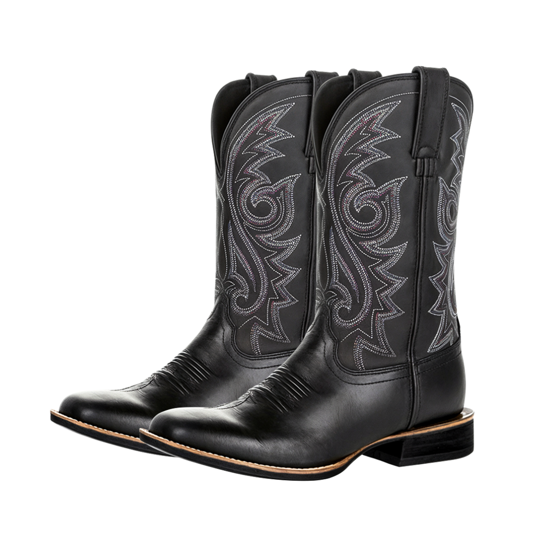 Kian | Rustic Embroidery Midcalf Boots