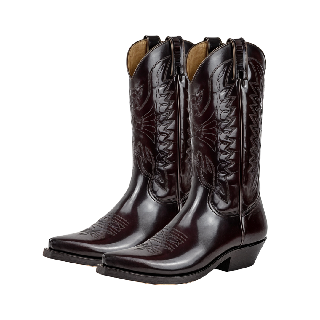 Aurora | High Heel Pointed Toe Leather Boots for Women