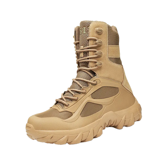 Emir | Solid Color Outdoor High-Tops Military Boots