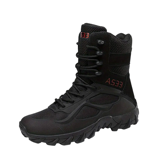 Alec | Men's Shock Absorbing Rubber Sole Military Boots