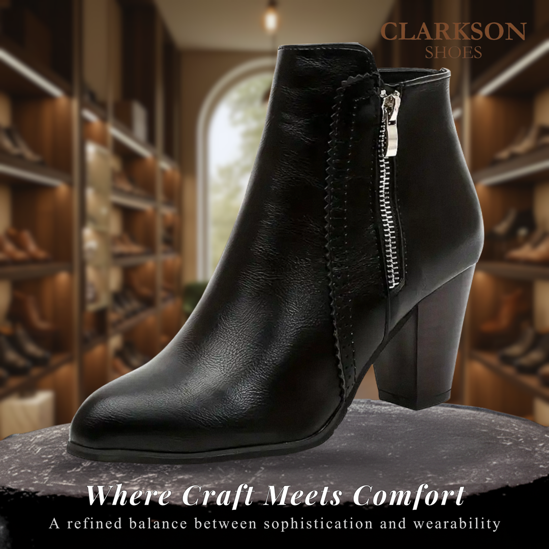 Amelia | Breathable PU Leather Ankle Boots