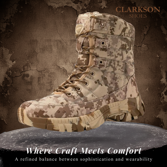 Arjun | Men's High Camo Durable Boots