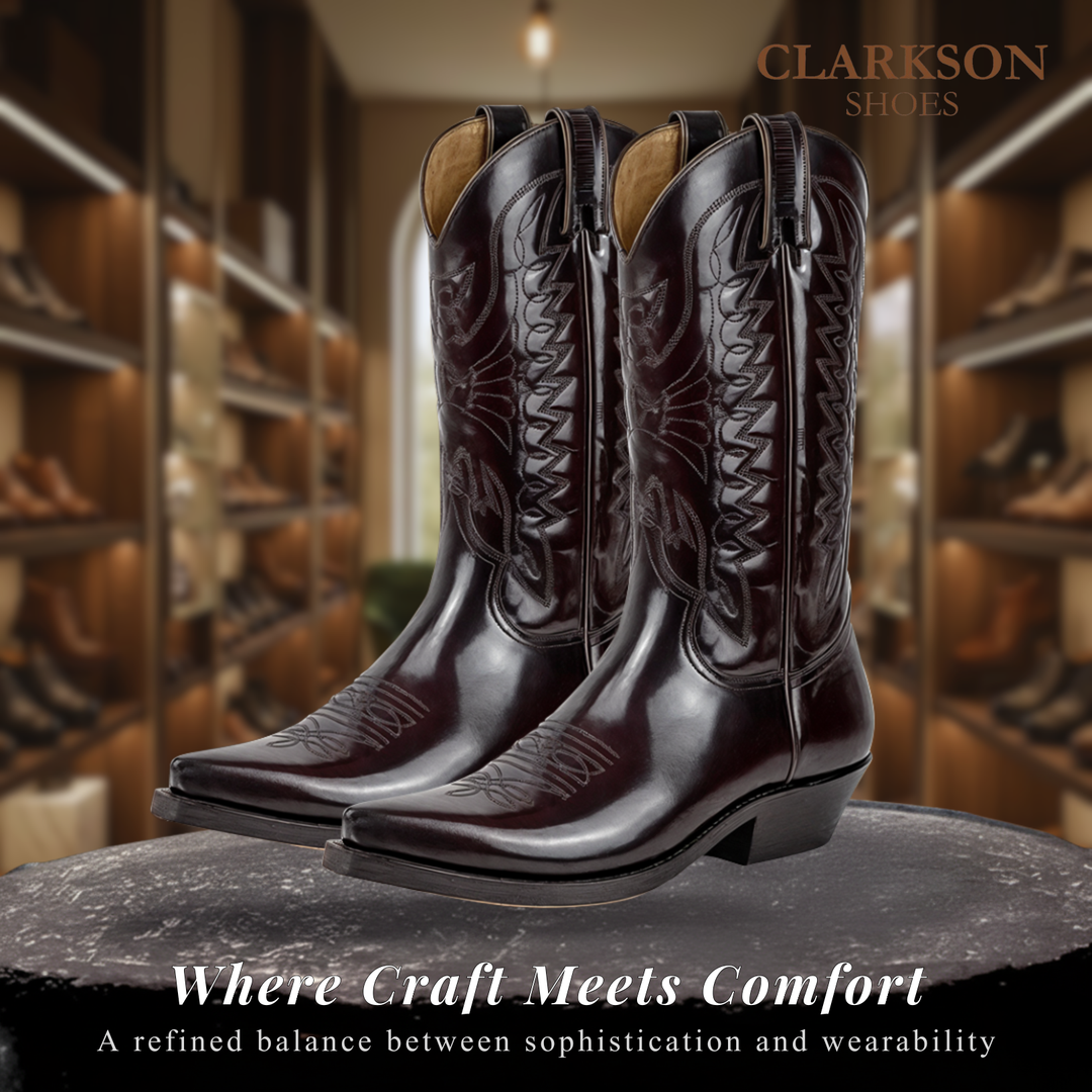 Aurora | High Heel Pointed Toe Leather Boots for Women