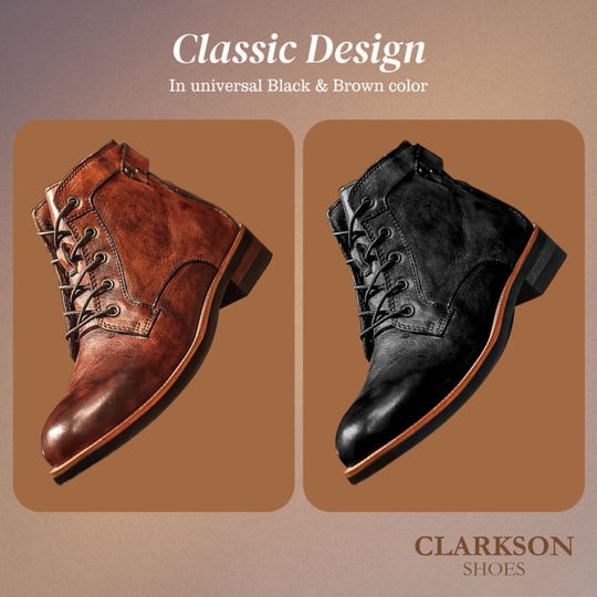 Mark | Classic retro leather boots for men
