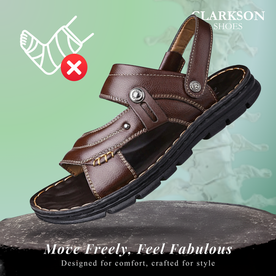 Sean | Men's Non-slip Leather Orthopedic Sandals
