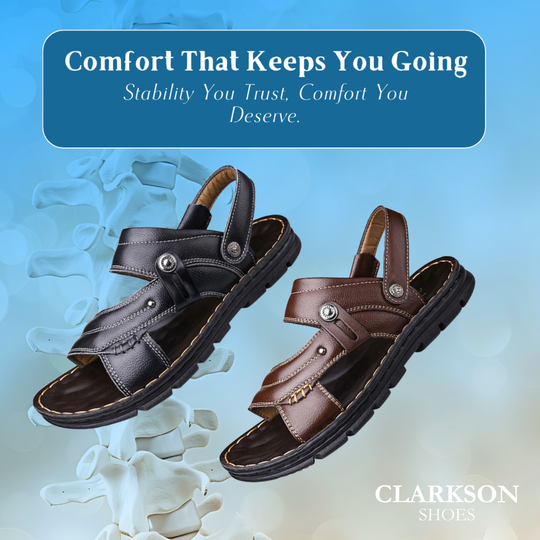 Sean | Men's Non-slip Leather Orthopedic Sandals
