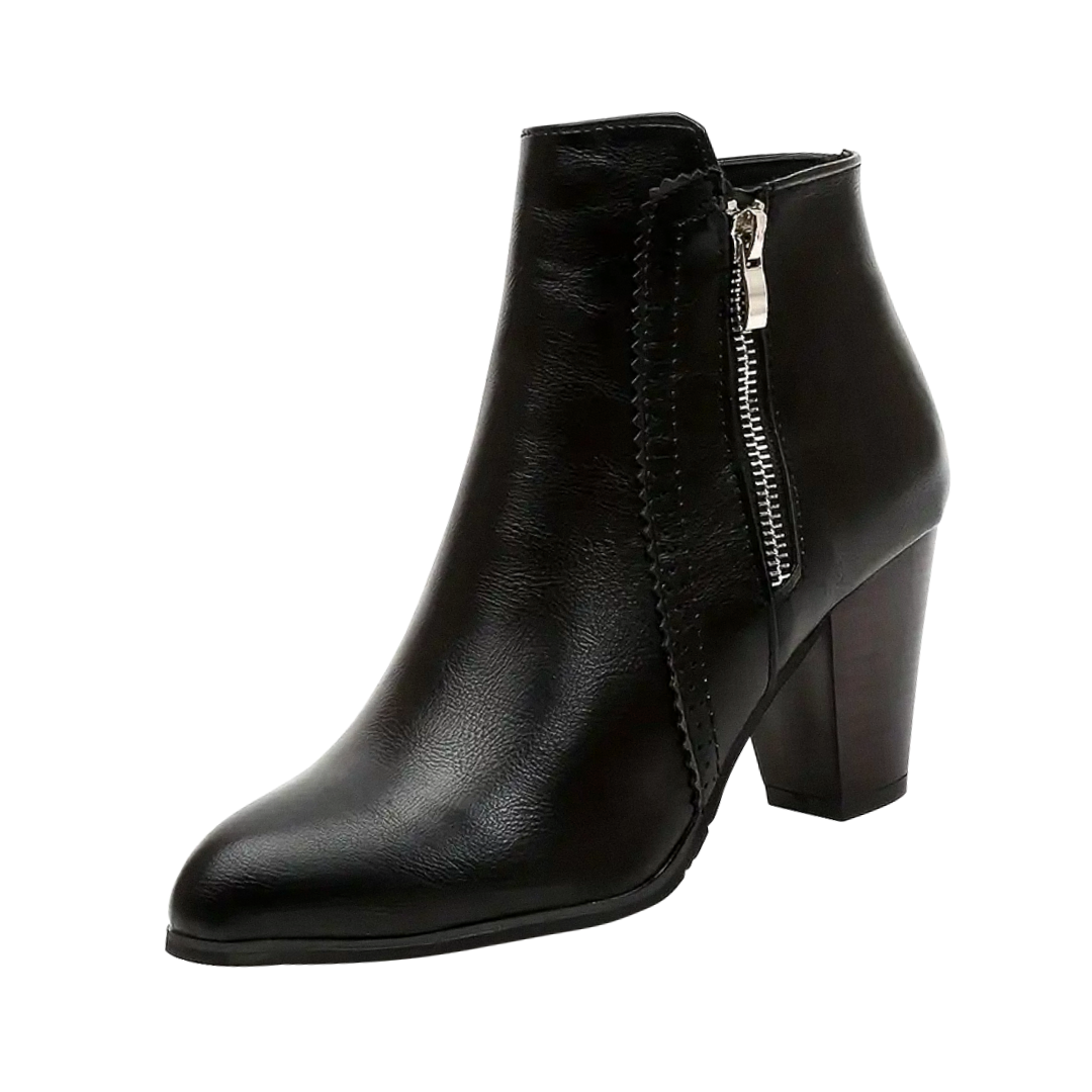 Amelia | Breathable PU Leather Ankle Boots