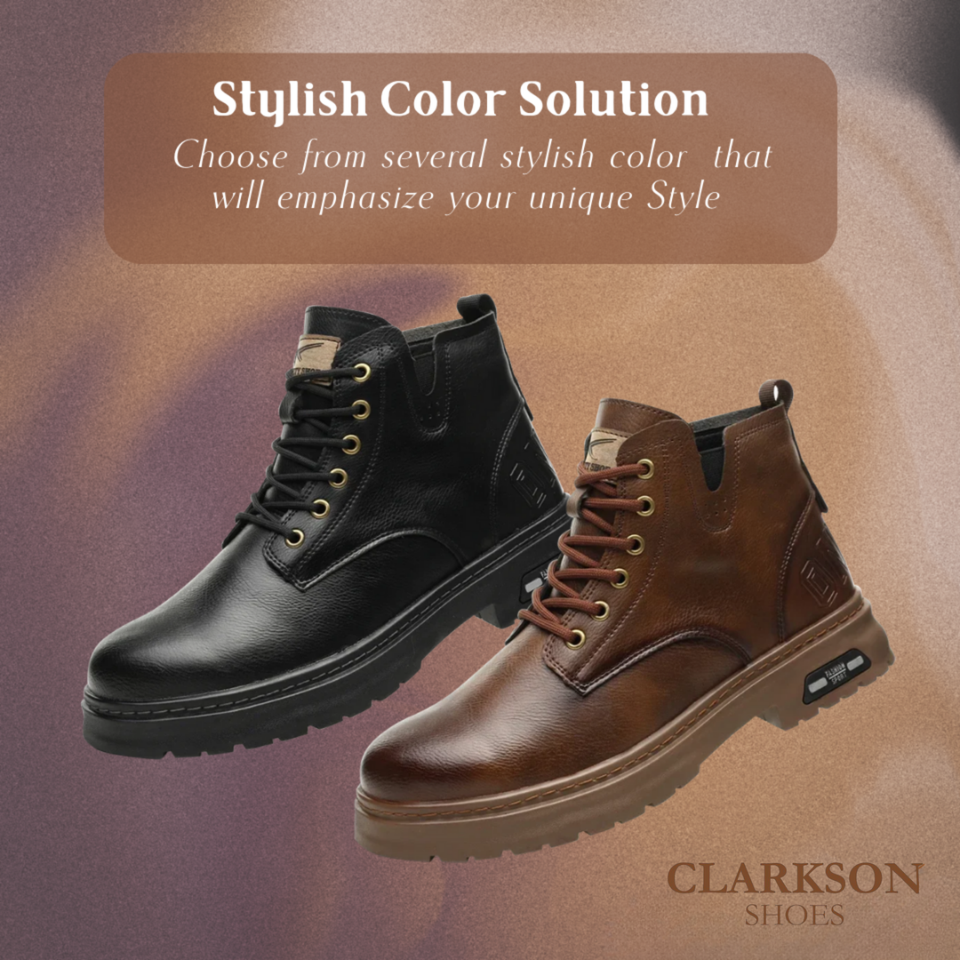 Walter | Cool Lace-Up Boots With Side Zip For Men