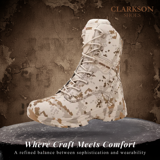Zack | Men's Durable High-Top Camouflage Military Boots
