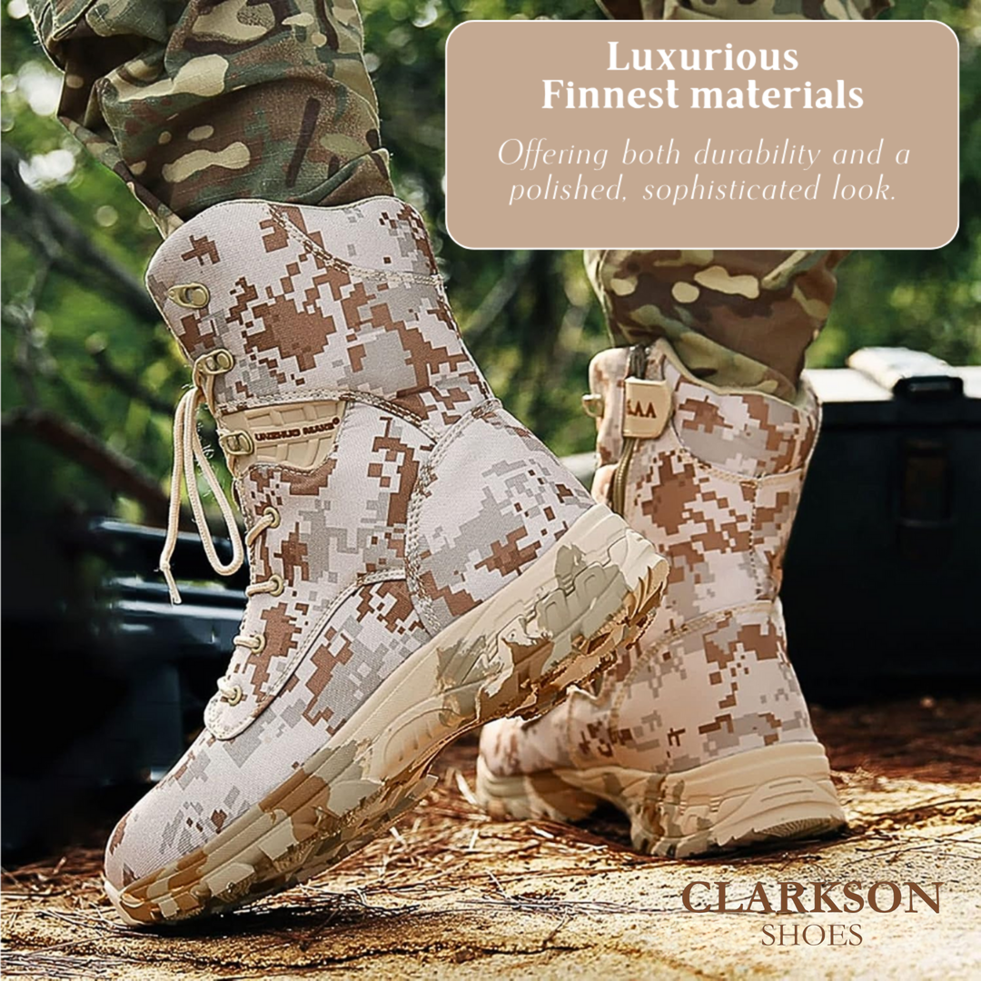 Zack | Men's Durable High-Top Camouflage Military Boots