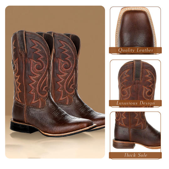 Kian | Rustic Embroidery Midcalf Boots