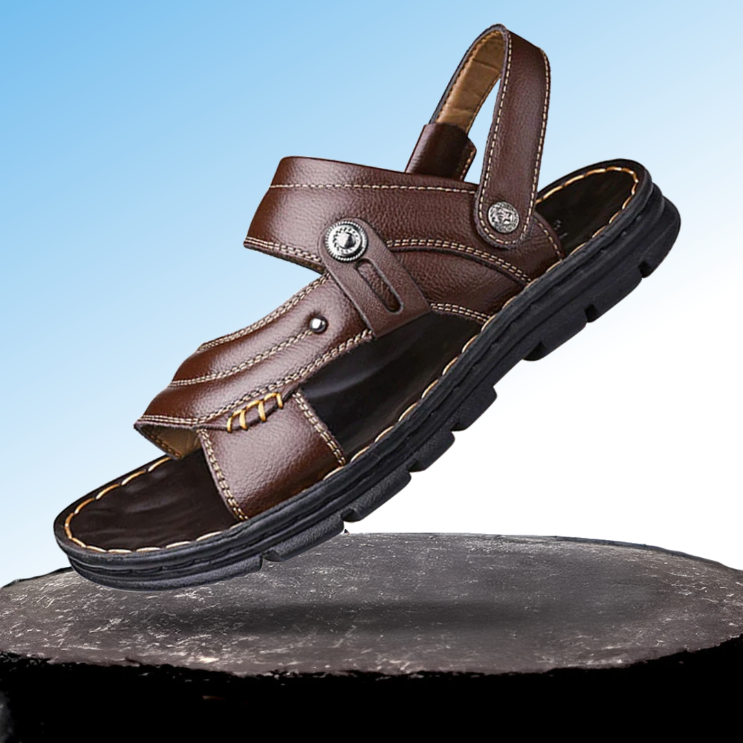 Sean | Men's Non-slip Leather Orthopedic Sandals
