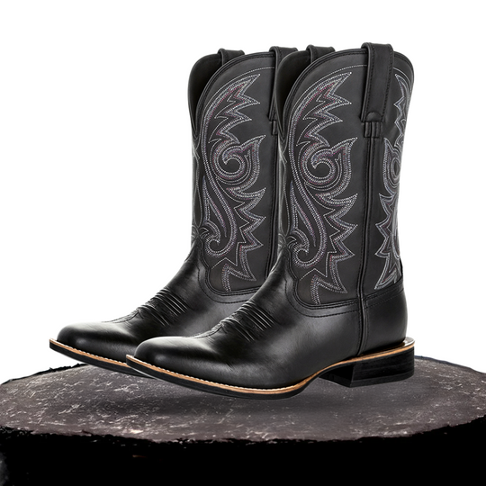 Kian | Rustic Embroidery Midcalf Boots