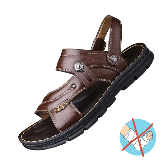 Sean | Men's Non-slip Leather Orthopedic Sandals
