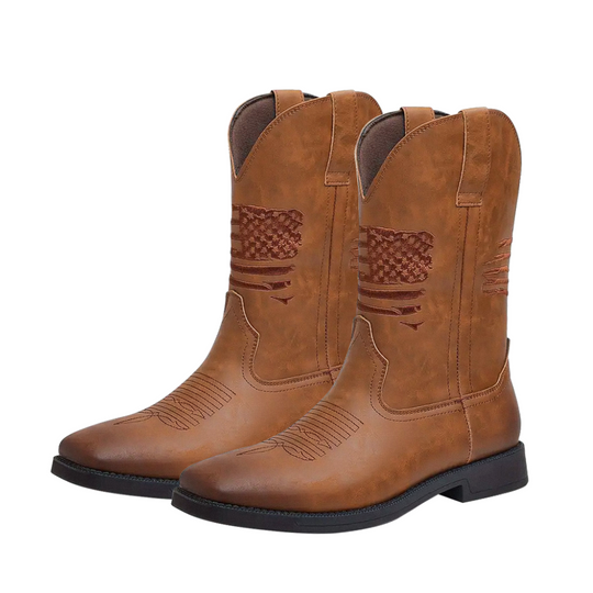 Leo | Western Style Stitched Boots