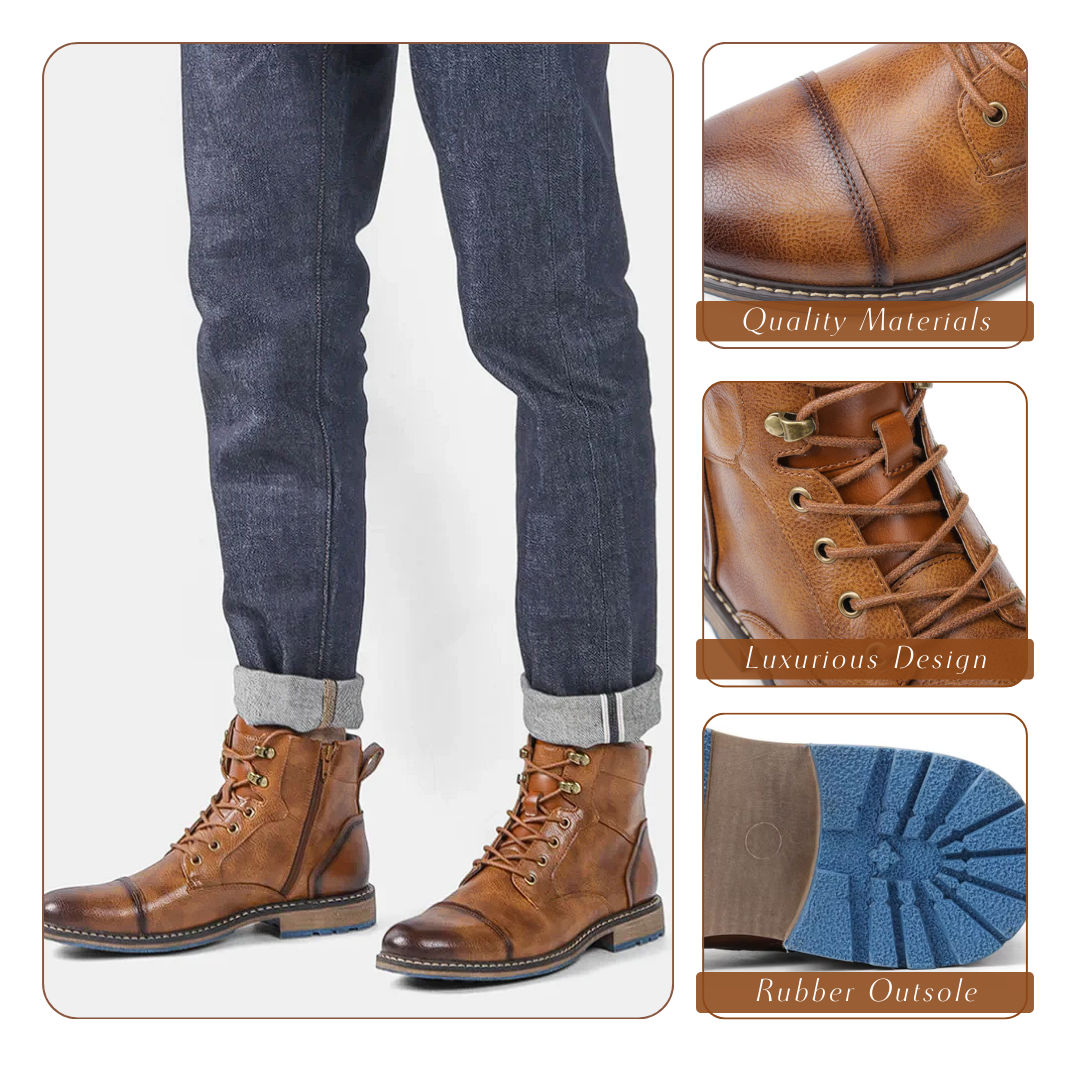 Thor | Men's Retro Comfortable Spring Military Boots