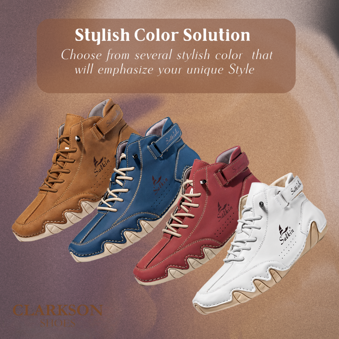 Collerina | Comfortable Orthopedic High Shoes Made of Faux Leather