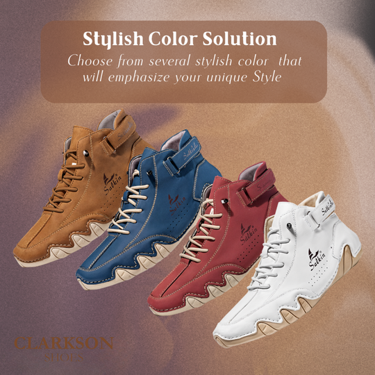 Collerina | Comfortable Orthopedic High Shoes Made of Faux Leather