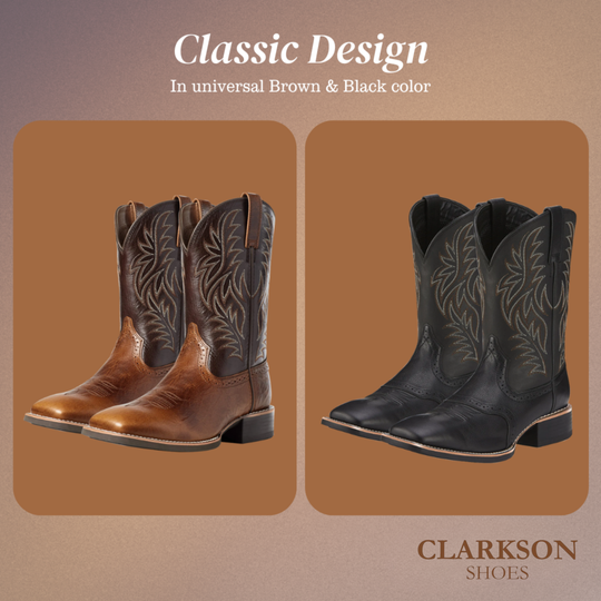 Henning | Midcalf Embroidered Cowboy Boots