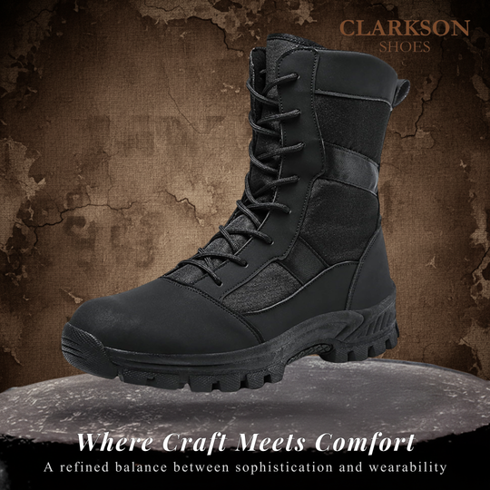Hugh | Men's High Camouflage Tactical Military Boots