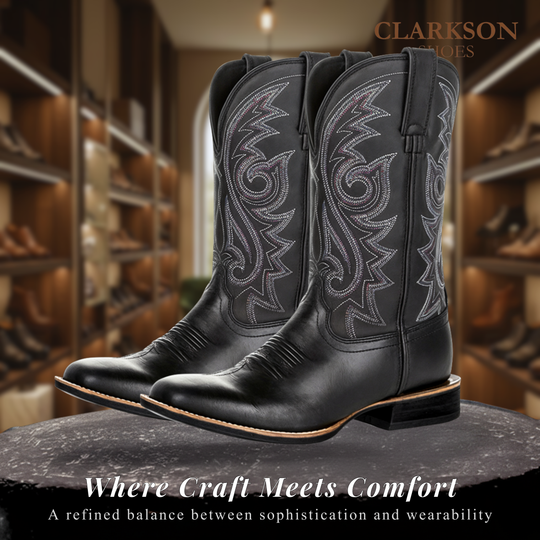 Kian | Rustic Embroidery Midcalf Boots