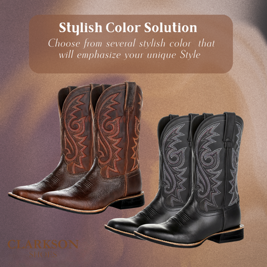 Kian | Rustic Embroidery Midcalf Boots