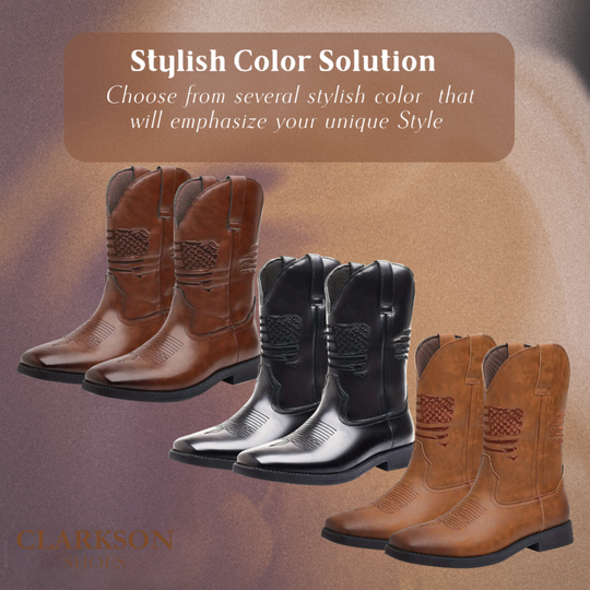 Leo | Western Style Stitched Boots