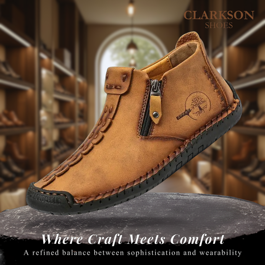 Logan | Classic Men's Leather Ankle Shoes