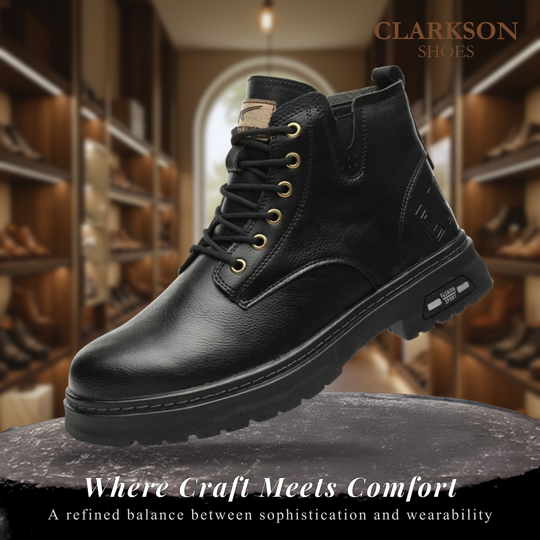 Walter | Cool Lace-Up Boots With Side Zip For Men