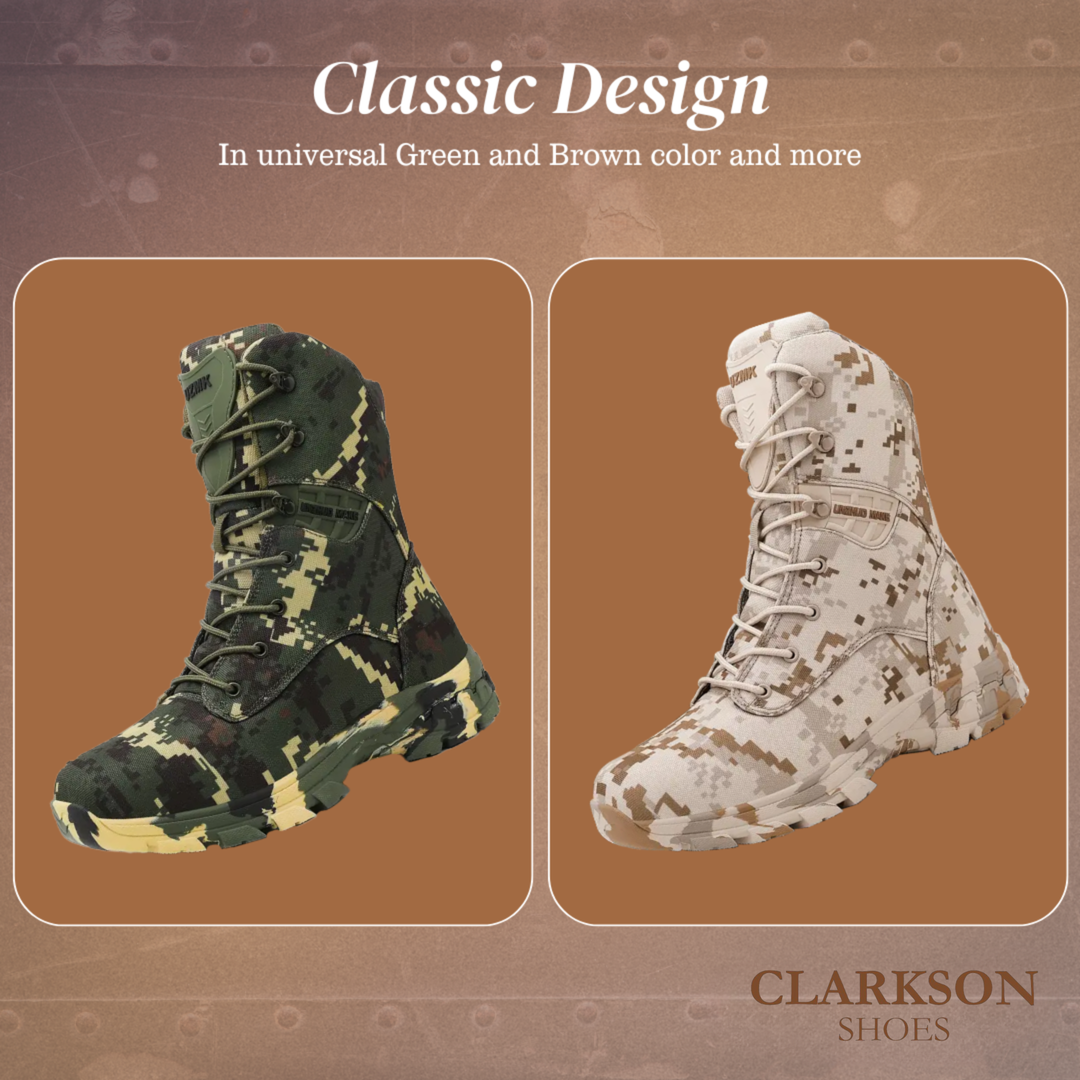 Zack | Men's Durable High-Top Camouflage Military Boots