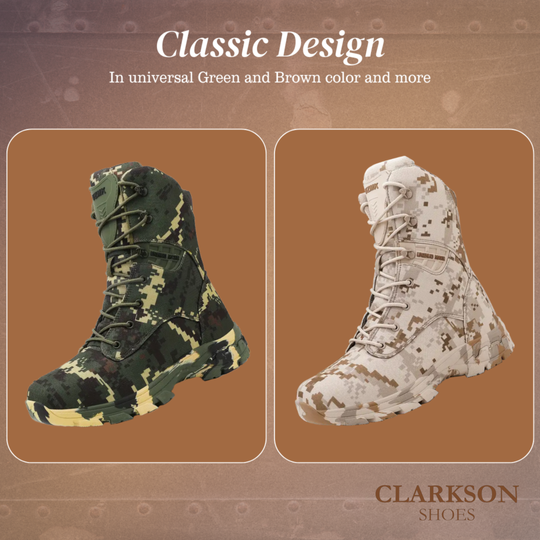 Zack | Men's Durable High-Top Camouflage Military Boots